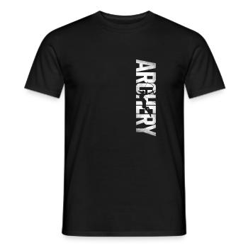 Archery Bow Archer Girl Vintage - Men's T-Shirt - black - Front - AI Model Male 178 light (178cm)
