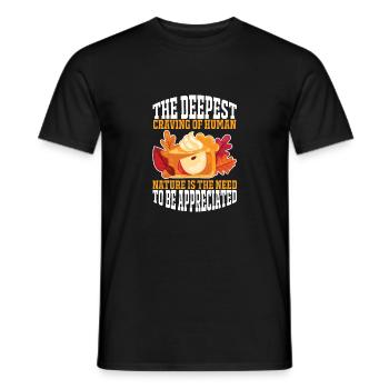 The Deepest Craving Of Human Nature Is The Need To - T-shirt homme - noir - Devant - AI Model Male 178 light (178cm)