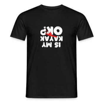 Ist mein Kajak in Ordnung Lustig Kajakfahren - Männer T-Shirt - Schwarz - Vorne - AI Model Male 178 light (178cm)