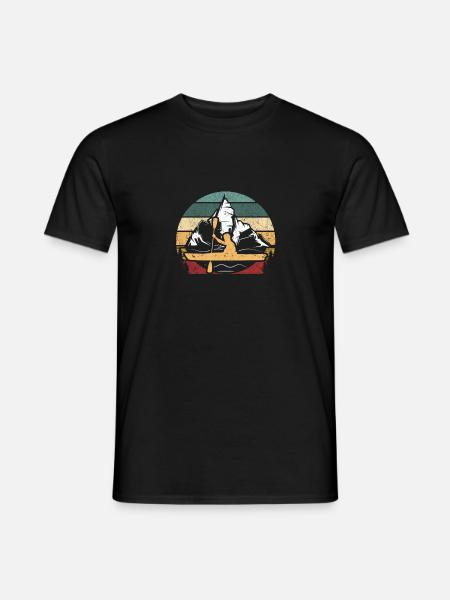 Kayak Vintage River Kayak Voyage Kayak Bateau - T-shirt homme - noir