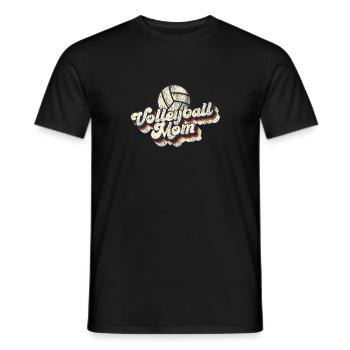 Volleyball Player Team Mom Mother - Men's T-Shirt - black - Front - AI Model Male 178 light (178cm)