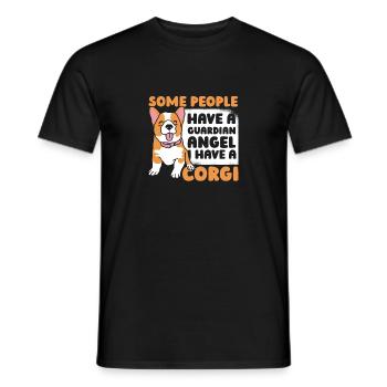 Pembroke Welsh Corgi Chiens Chiens - T-shirt homme - noir - Devant - AI Model Male 178 light (178cm)