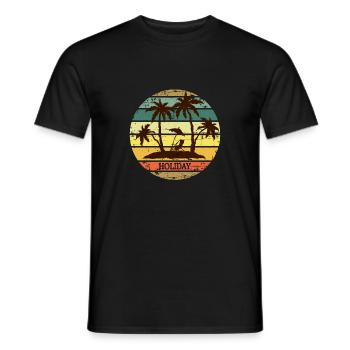 Holiday - Men's T-Shirt - black - Front - AI Model Male 178 light (178cm)