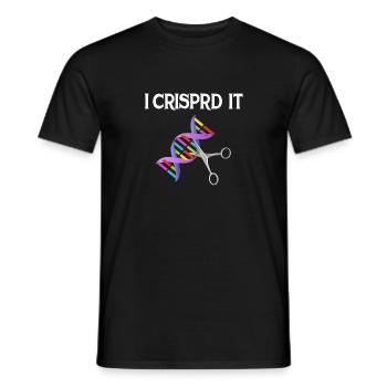 Crispr Scientist Quote I Crisprd It Biologist - Men's T-Shirt - black - Front - AI Model Male 178 light (178cm)
