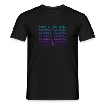 Cheerleading Cheerleader Retro Gift - T-shirt homme - noir - Devant - AI Model Male 178 light (178cm)