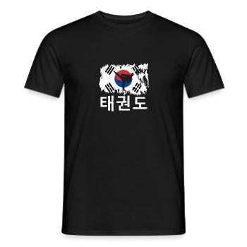 Tae Kwon Do Korean Pride Athlete Martial Arts - Men's T-Shirt - black - Front - AI Model Male 178 light (178cm)