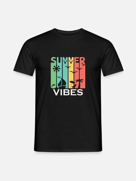Summer Summer Time Sun Holiday - Men's T-Shirt - black