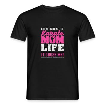 Ich habe mir das Leben einer Karate-Mutter nicht - Männer T-Shirt - Schwarz - Vorne - AI Model Male 178 light (178cm)