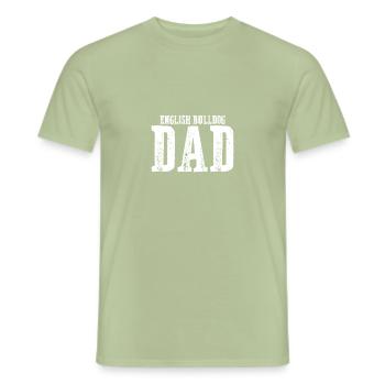 Deutsch Bulldog Papa - T-shirt homme - vert sauge - Devant - AI Model Male 178 light (178cm)