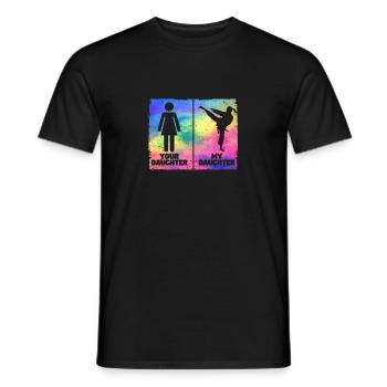 Amoureux des arts martiaux Fier parent - T-shirt homme - noir - Devant - AI Model Male 178 light (178cm)