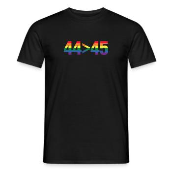 Obama Gay Pride - Men's T-Shirt - black - Front - AI Model Male 178 light (178cm)