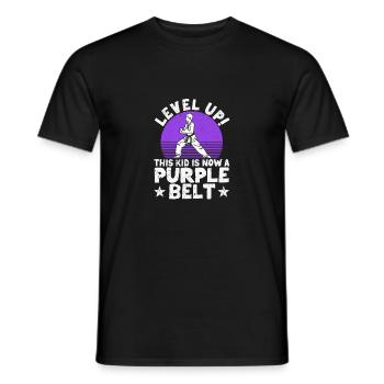 Karate Martial Arts Level Up This Child Is Now - Men's T-Shirt - black - Front - AI Model Male 178 light (178cm)