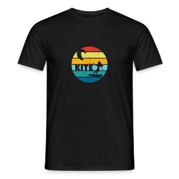 Kite Funny Kitesurfen Kiteboarding Windsurfen Kite - Männer T-Shirt - Schwarz - Vorne - AI Model Male 178 light (178cm)