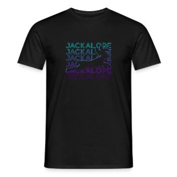 Schakalope Kryptide Kryptozoologie Retro - Männer T-Shirt - Schwarz - Vorne - AI Model Male 178 light (178cm)