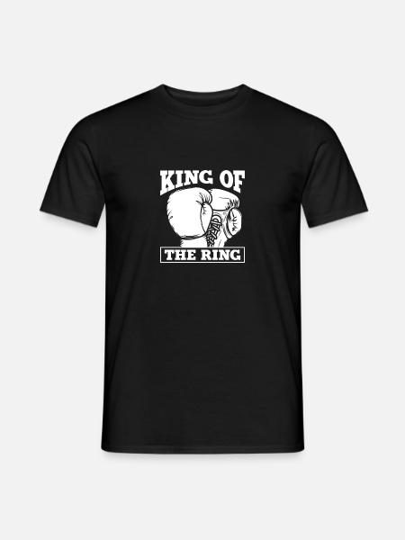King Of The Ring, Boxer - Männer T-Shirt - Schwarz