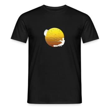 Kiteboarding Retro Kiteboard Kitesurf Funny - Männer T-Shirt - Schwarz - Vorne - AI Model Male 178 light (178cm)