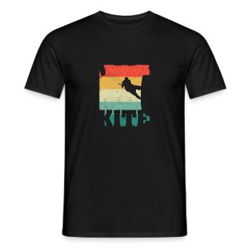 KITE Kiteboarding Kiting Kitesurf Kitesurf - Men's T-Shirt - black - Front - AI Model Male 178 light (178cm)