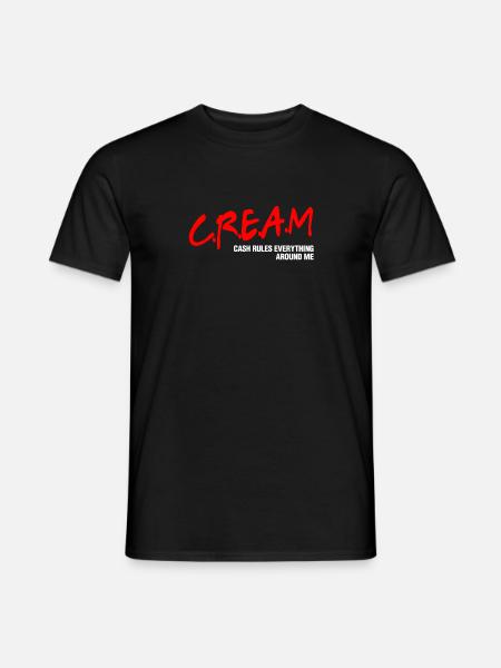 Cash Rules Everything Around Me CREAM - Men's T-Shirt - black