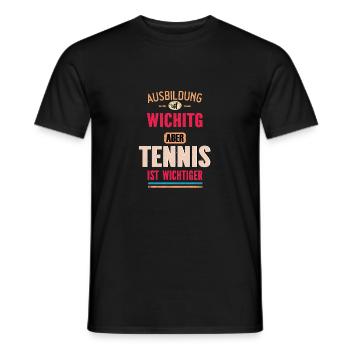 Dictons drôles Tennis Hockey Cool dicton - T-shirt homme - noir - Devant - AI Model Male 178 light (178cm)