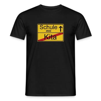 Sortie de Kita Retour à l’école 2022 - T-shirt homme - noir - Devant - AI Model Male 178 light (178cm)