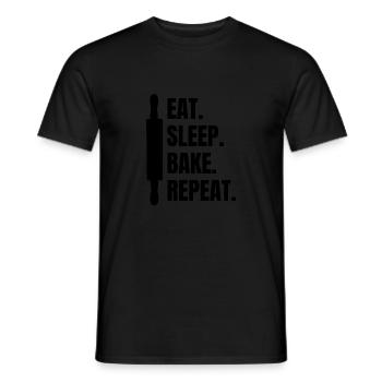 Bakery Confectionery Baking Bakery Confectioner - Men's T-Shirt - black - Front - AI Model Male 178 light (178cm)