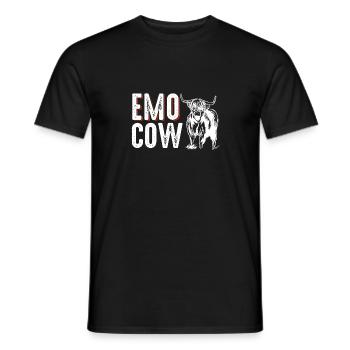 Scottish Highland Cattle Cow - Männer T-Shirt - Schwarz - Vorne - AI Model Male 178 light (178cm)
