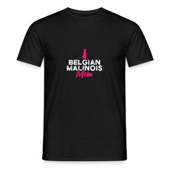 Belgian Malinois Mom - Männer T-Shirt - Schwarz - Vorne - AI Model Male 178 light (178cm)