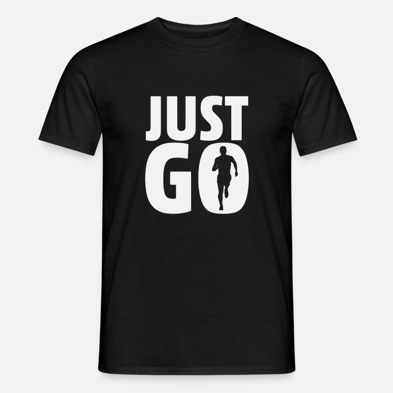 Just Go - Männer T-Shirt - Schwarz