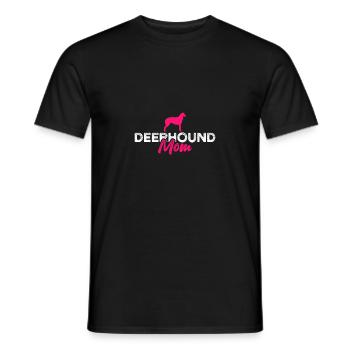 Deerhound mom - Men's T-Shirt - black - Front - AI Model Male 178 light (178cm)