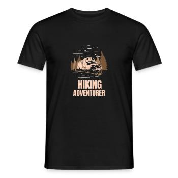 aventurier de randonnée - T-shirt homme - noir - Devant - AI Model Male 178 light (178cm)