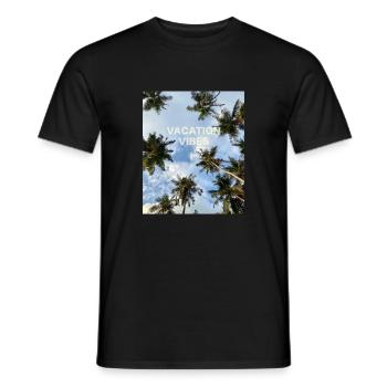 Palme Vacances Été Soleil Voyage Espagne Maldives - T-shirt homme - noir - Devant - AI Model Male 178 light (178cm)