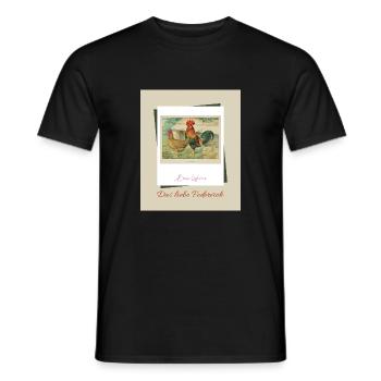 Das liebe Federvieh - Brown Leghorns - Männer T-Shirt - Schwarz - Vorne - AI Model Male 178 light (178cm)