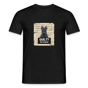 Scottish Terrier Dog Small Terrier Dog Lover Funny - Men's T-Shirt - black - Front - AI Model Male 178 light (178cm)