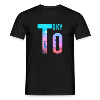 Tokyo - T-shirt homme - noir - Devant - AI Model Male 178 light (178cm)