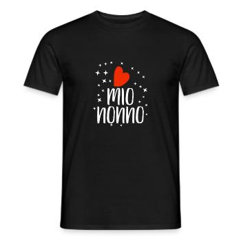 J’aime mon cadeau de grand-père Quiero a mio nonno - T-shirt homme - noir - Devant - AI Model Male 178 light (178cm)