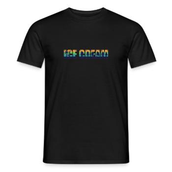 Crème glacée Retro Vintage Cone - T-shirt homme - noir - Devant - AI Model Male 178 light (178cm)