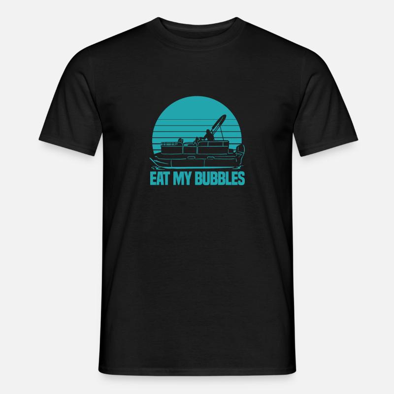 Pontonboot - Männer T-Shirt - Schwarz