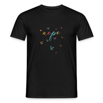 Nope - Just say no! - Men's T-Shirt - black - Front - AI Model Male 178 light (178cm)