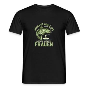 Les hommes qui sont pêcheurs ont les plus belles femmes - T-shirt homme - noir - Devant - AI Model Male 178 light (178cm)