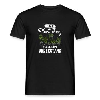 C’est une chose végétale que vous ne comprendriez pas drôle P - T-shirt homme - noir - Devant - AI Model Male 178 light (178cm)