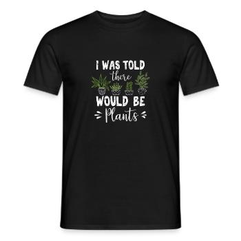 On m’a dit qu’il y aurait des plantes succulentes O - T-shirt homme - noir - Devant - AI Model Male 178 light (178cm)