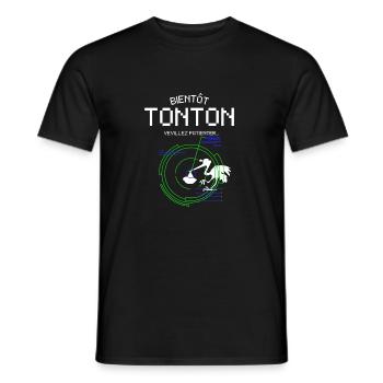 Bientôt Tonton Annoncer Grossesse pour Futur Oncle - Men's T-Shirt - black - Front - AI Model Male 178 light (178cm)