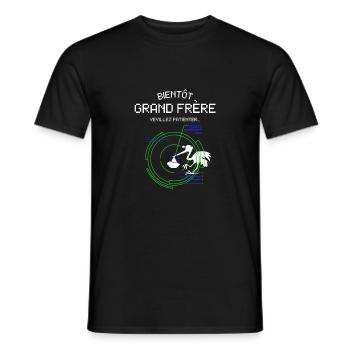 Bientôt Grand Frère Pour Futur Grand frère - Men's T-Shirt - black - Front - AI Model Male 178 light (178cm)