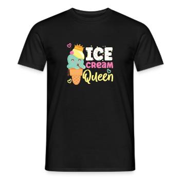 Ice Cream Cone Crown Sundae Ice - Männer T-Shirt - Schwarz - Vorne - AI Model Male 178 light (178cm)