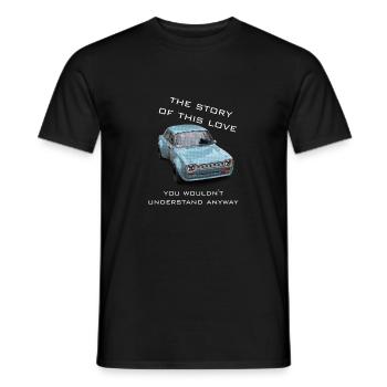 mk1 old school cars lovers - Men's T-Shirt - black - Front - AI Model Male 178 light (178cm)