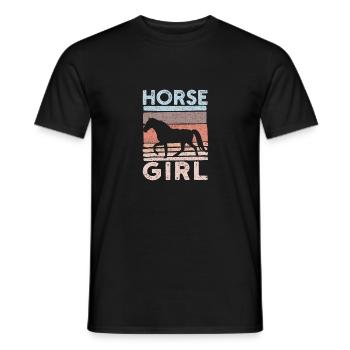 Reiten Reiten Pferdeliebhaber Pferde Mädchen Pferd - Männer T-Shirt - Schwarz - Vorne - AI Model Male 178 light (178cm)
