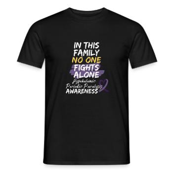 Krieger Hypokaliämische periodische Lähmung Bewusstsein - Männer T-Shirt - Schwarz - Vorne - AI Model Male 178 light (178cm)