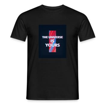 The universe is yours - Männer T-Shirt - Schwarz - Vorne - AI Model Male 178 light (178cm)