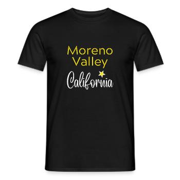 Moreno Valley California - T-shirt homme - noir - Devant - AI Model Male 178 light (178cm)