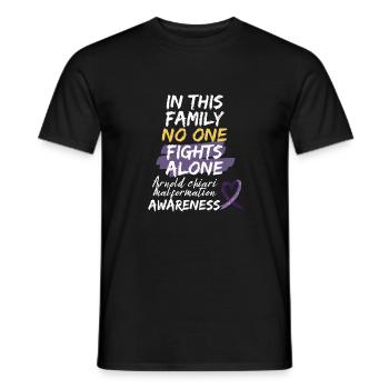 Kampf Arnold Chiari Malformation Warrior Bewusstsein - Männer T-Shirt - Schwarz - Vorne - AI Model Male 178 light (178cm)